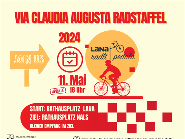 Aufruf Radstaffel Via Claudia Augusta